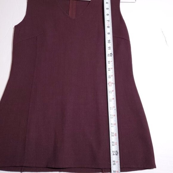 Vintage Mila Schon Faux Fur Cuff Open Blazer Jacket Women's Size 8 40 Red Italy - Picture 10 of 12